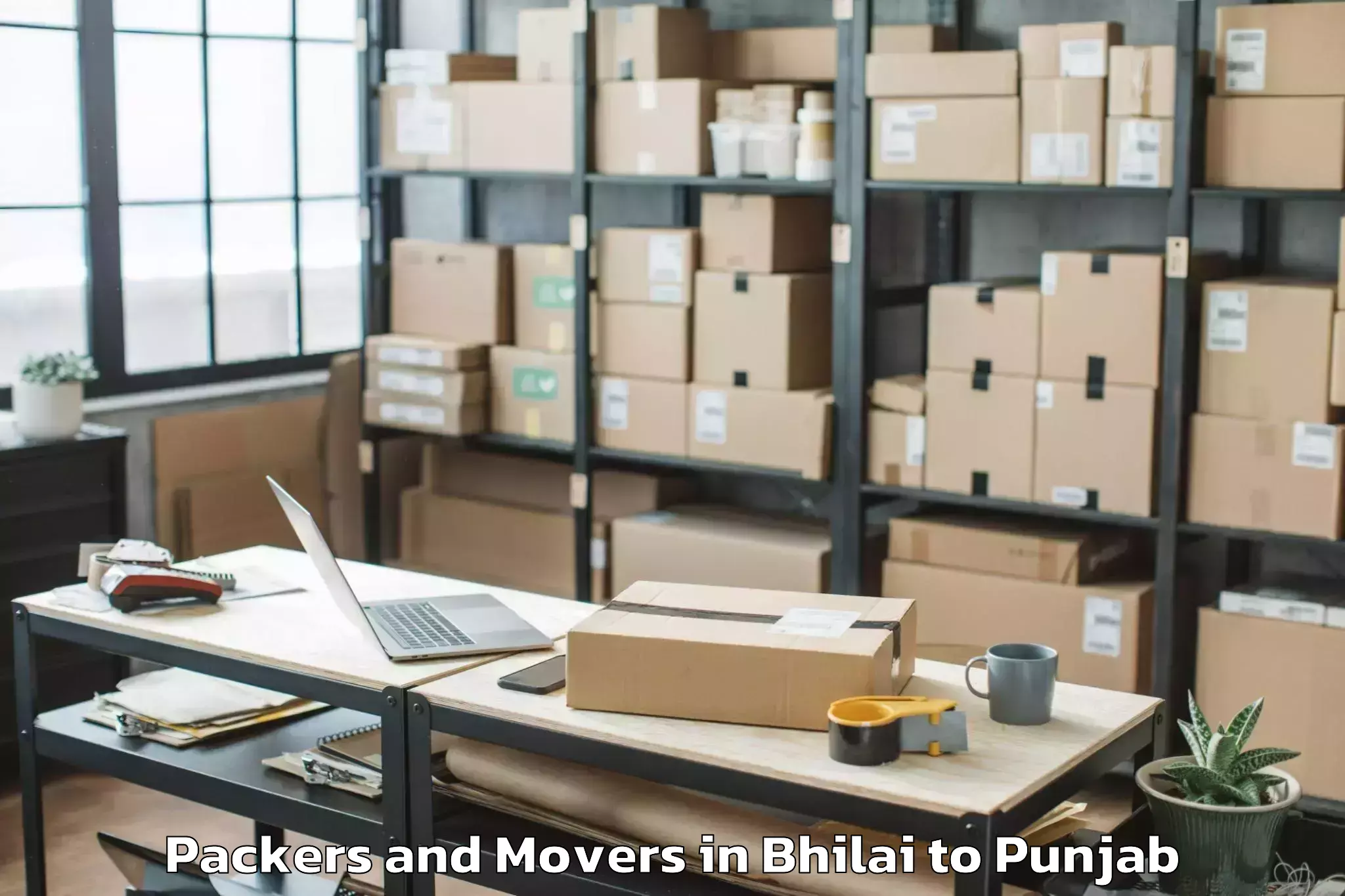 Trusted Bhilai to Adampur Packers And Movers